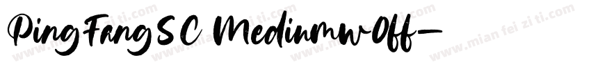 PingFangSC Mediumw0ff字体转换